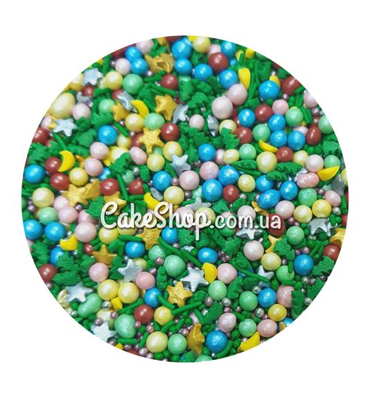 ⋗ Посипка цукрова SD Новорічна ялинка №2, 50г купити в Україні ➛ CakeShop.com.ua, фото