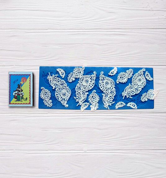 ⋗ Силіконовий килимок Пір'я купити в Україні ➛ CakeShop.com.ua, фото