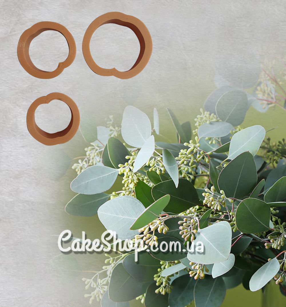 ⋗ Набор пластиковых каттеров Листья эвкалипта купить в Украине ➛ CakeShop.com.ua, фото