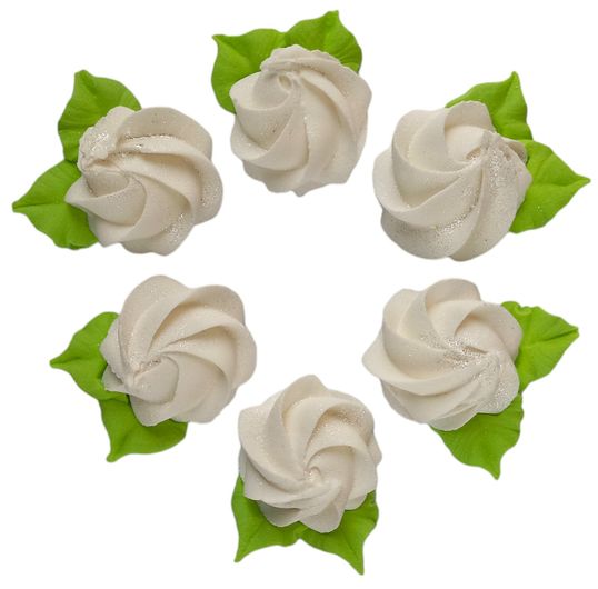 ⋗ Безе набор Праздничные цветы белые ТМ Ириска купить в Украине ➛ CakeShop.com.ua, фото