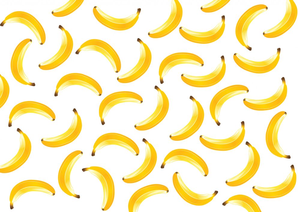 Вафельна картинка принт Банан - фото