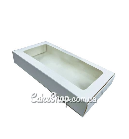 ⋗ Коробка для пряників 20х10х3 см, з фігурним вікном Біла купити в Україні ➛ CakeShop.com.ua, фото