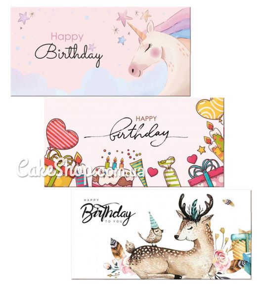 ⋗ Конверт подарунковий Happy Birthday, 1 шт купити в Україні ➛ CakeShop.com.ua, фото