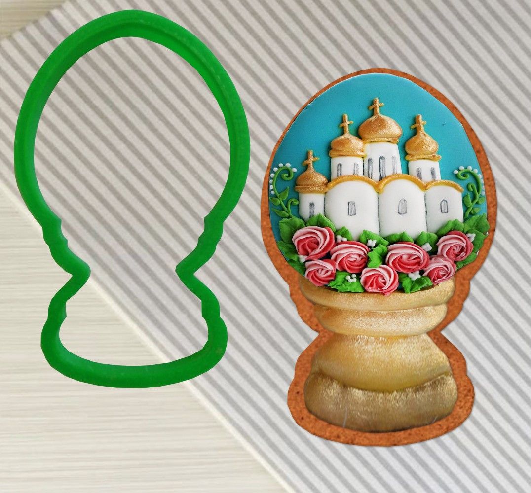 ⋗ Вырубка пластиковая Яйцо Фаберже купить в Украине ➛ CakeShop.com.ua, фото