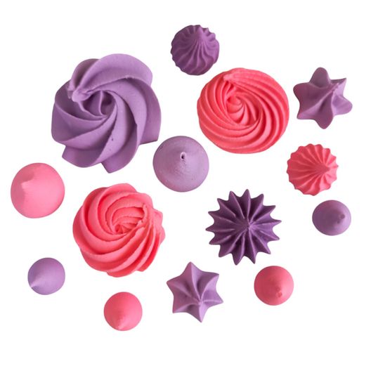 ⋗ Декор Меренга микс розово-фиолетовая ТМ Ириска купить в Украине ➛ CakeShop.com.ua, фото