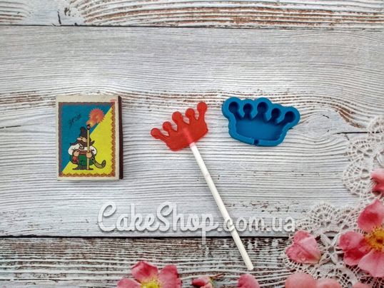 ⋗ Силіконовий молд для льодяників Корона мала купити в Україні ➛ CakeShop.com.ua, фото