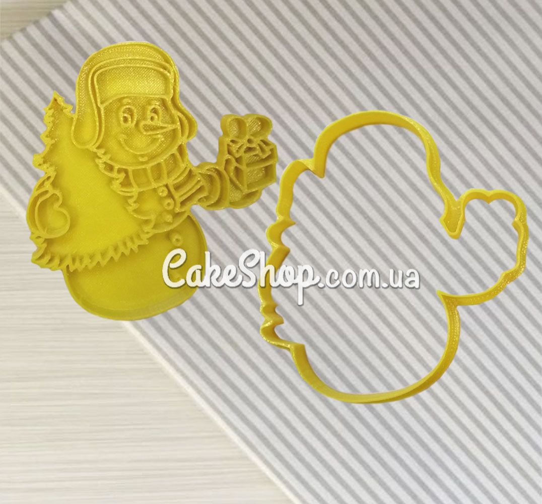 ⋗ Вырубка пластиковая со штампом Снеговик купить в Украине ➛ CakeShop.com.ua, фото