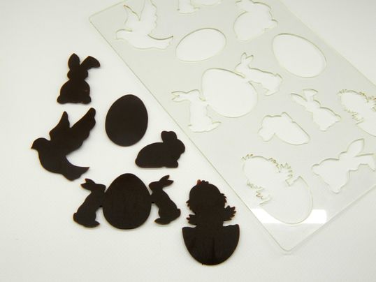 ⋗ Трафарет для шоколаду Великодній набір 2 купити в Україні ➛ CakeShop.com.ua, фото