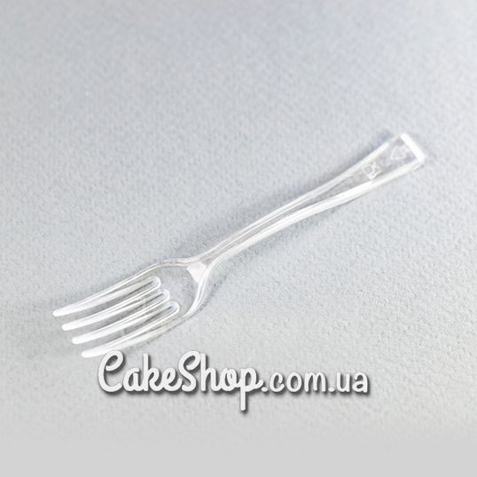 ⋗ Вилка для десертов Прозрачная мини, 10 шт. купить в Украине ➛ CakeShop.com.ua, фото