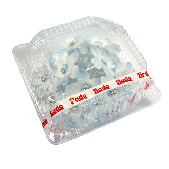 ⋗ Вафельна квітка Анемони тоновані блакитні 15 шт ТМ Іриска купити в Україні ➛ CakeShop.com.ua, фото