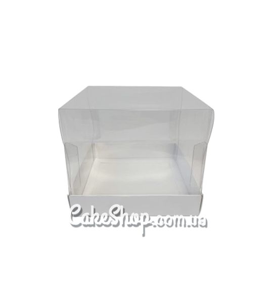 ⋗ Коробка Аквариум для бенто-торта Белая, 14х14х12 см купить в Украине ➛ CakeShop.com.ua, фото