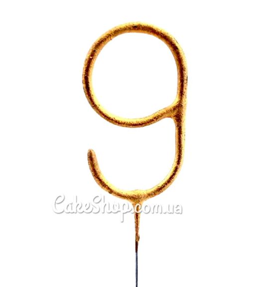 ⋗ Свеча фейерверк цифра 9 купить в Украине ➛ CakeShop.com.ua, фото