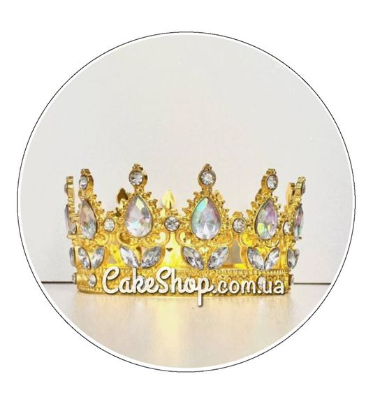 ⋗ Корона Золото/Хамелеон, 8 см купити в Україні ➛ CakeShop.com.ua, фото