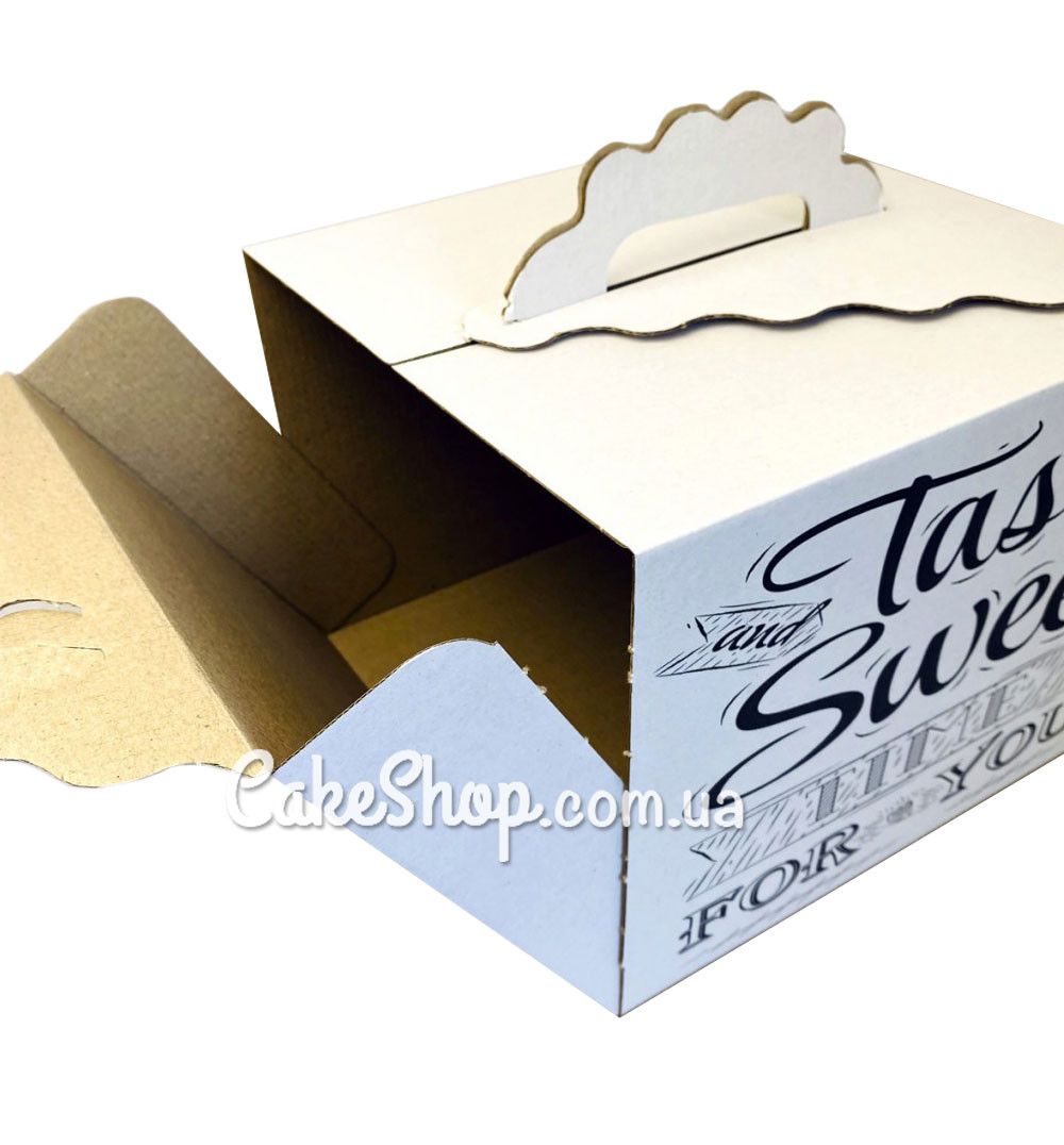 ⋗ Коробка для торта з малюнком з метеликами, 25х25х20см купити в Україні ➛ CakeShop.com.ua, фото