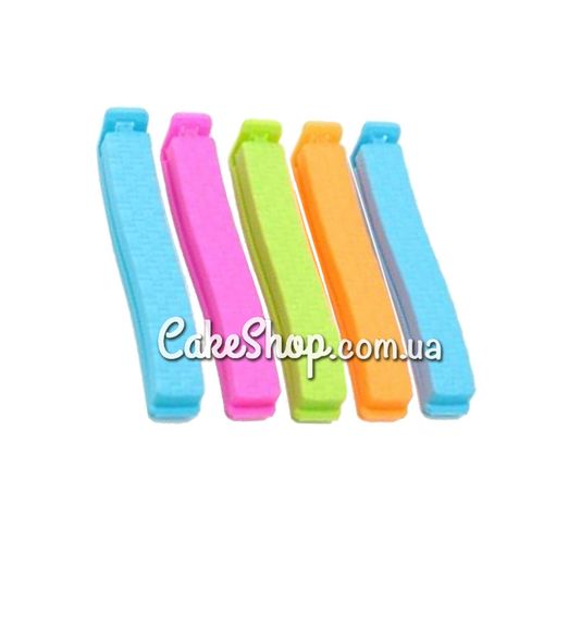 ⋗ Клипсы-зажимы для пакетов 110 мм (набор 5 шт) купить в Украине ➛ CakeShop.com.ua, фото