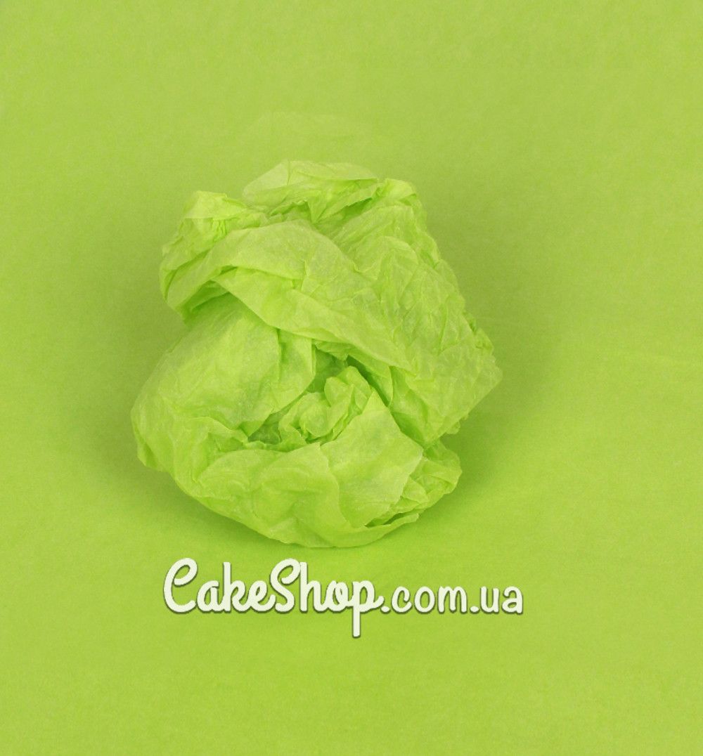 ⋗ Папір тішью LP салатовий 17г/м, 10 аркушів купити в Україні ➛ CakeShop.com.ua, фото