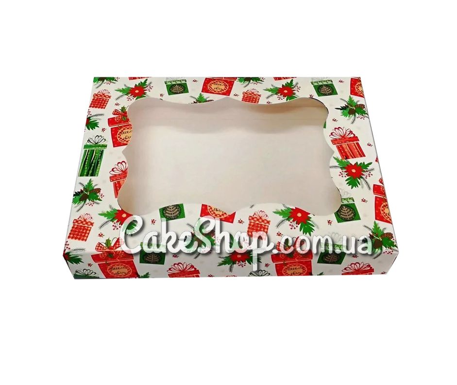 ⋗ Коробка для пряників Подарунок, 20х15х3 см купити в Україні ➛ CakeShop.com.ua, фото