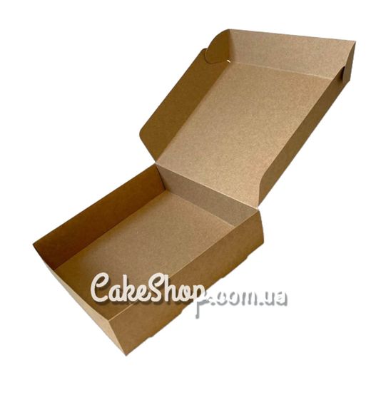 ⋗ Коробка для макаронс, еклерів, зефіру 20х20х5 см, Крафт купити в Україні ➛ CakeShop.com.ua, фото