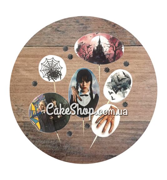 ⋗ Сахарные фигурки Мир Венздей топ ТМ Сладо купить в Украине ➛ CakeShop.com.ua, фото