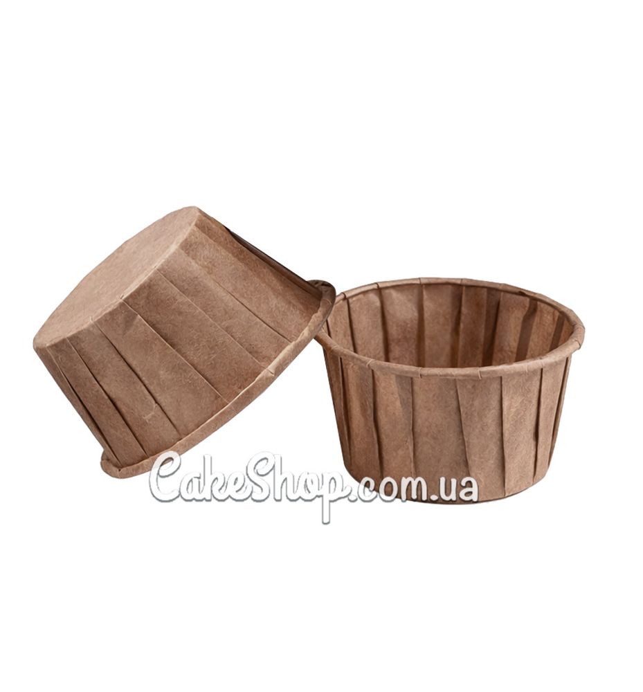 Форми з пергаменту з закрученим бортиком 50х40 Крафт, 10 шт - фото