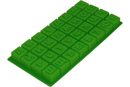 ⋗ Силіконова форма Алфавіт кубики купити в Україні ➛ CakeShop.com.ua, фото