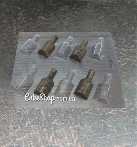 ⋗ Пластикова форма для шоколаду Пляшки трикутні купити в Україні ➛ CakeShop.com.ua, фото