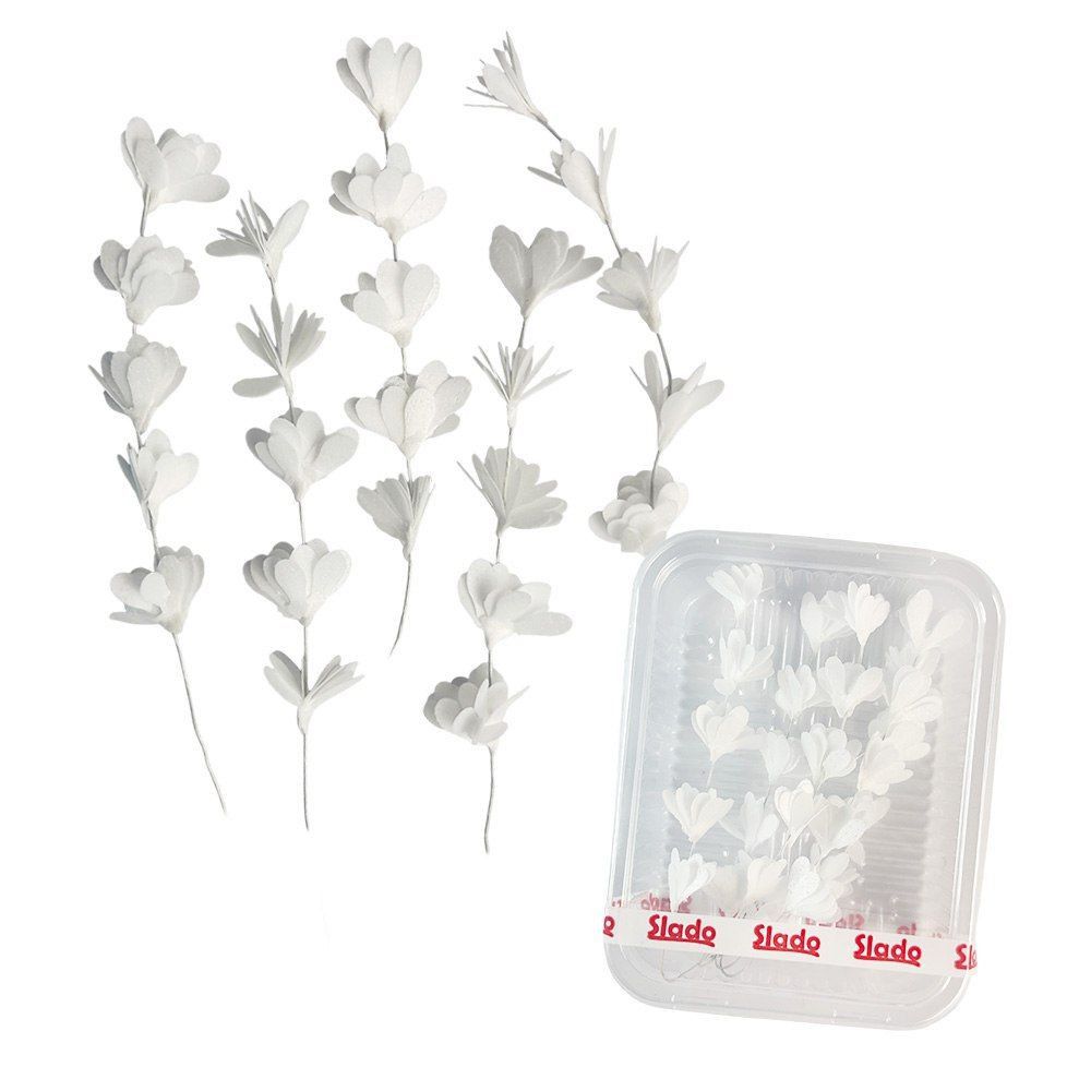 ⋗ Вафельный цветок Веточка сакуры белая ТМ Сладо купить в Украине ➛ CakeShop.com.ua, фото