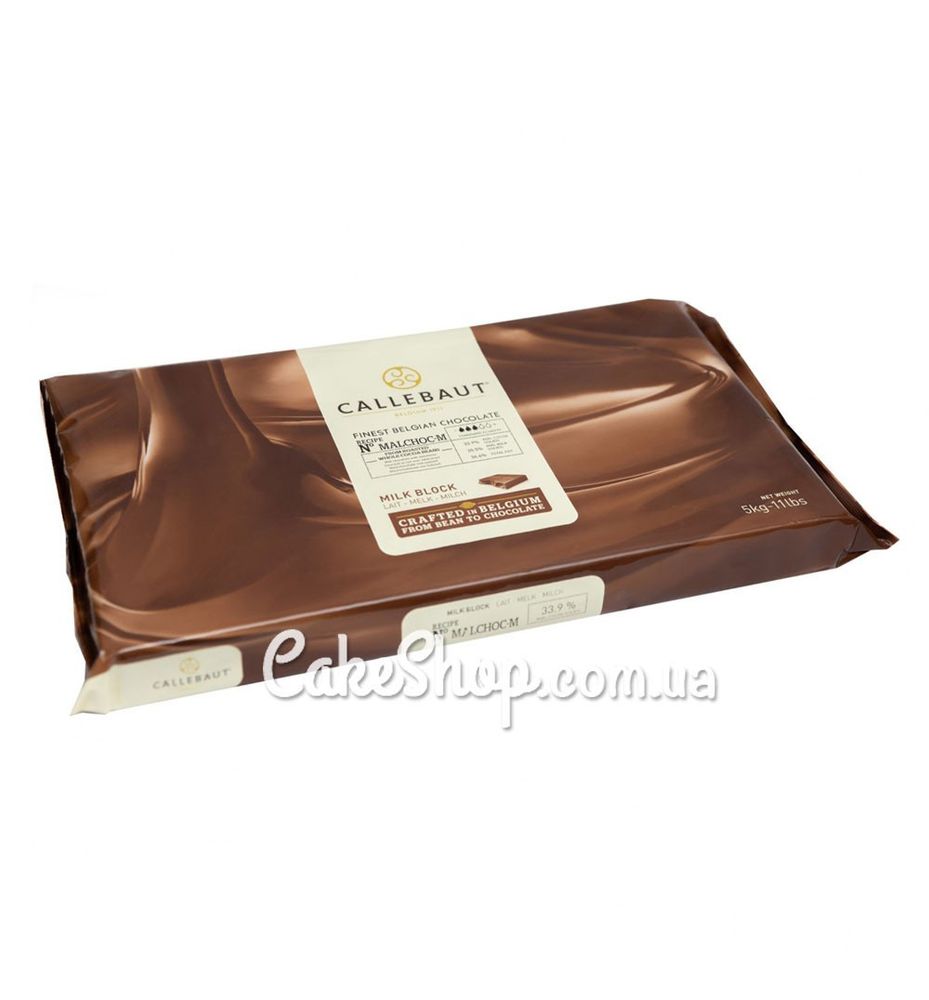 Шоколад без цукру молочний MALCHOC-M 33,9% Callebaut, 1 кг - фото