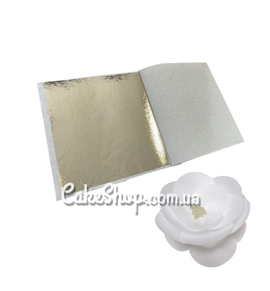 Поталь античне золото 80х85 мм, 5 листів - фото