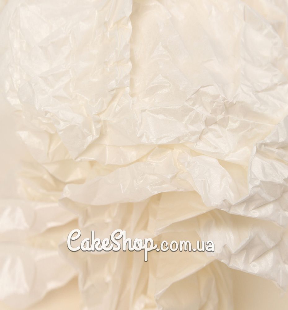 Папір тішью LP Пастель з перламутром айворі, 5 аркушів - фото