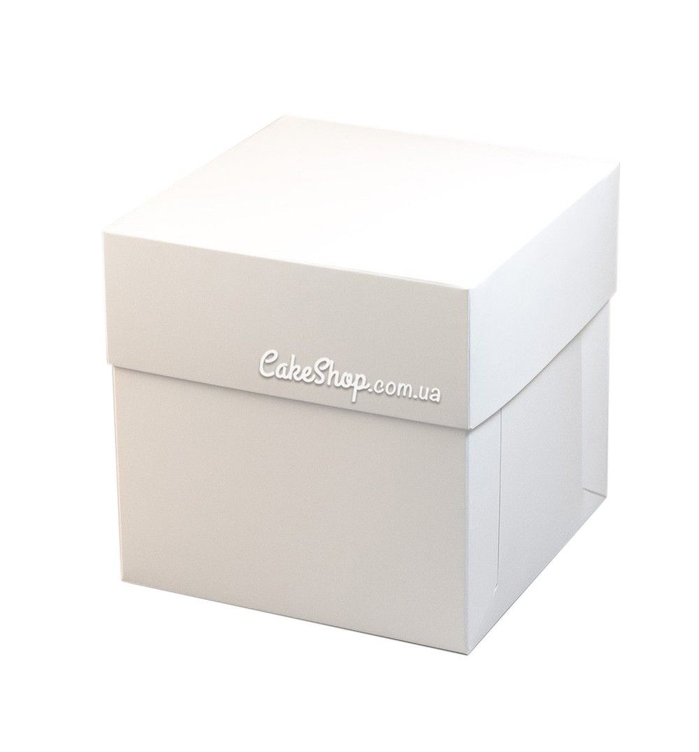 ⋗ Коробка для подарков, бенто-торта Белая, 16х16х16 см купить в Украине ➛ CakeShop.com.ua, фото