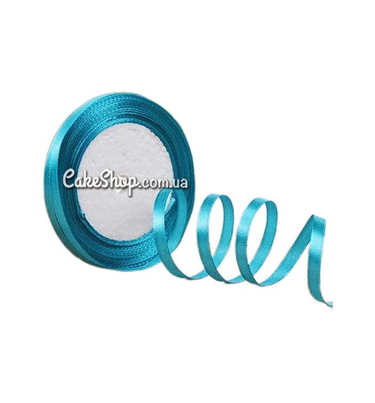 ⋗ Лента атласная Темно-бирюзовая купить в Украине ➛ CakeShop.com.ua, фото