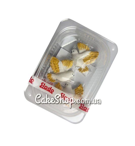 ⋗ Сахарные фигурки Голуби 2 ТМ Сладо купить в Украине ➛ CakeShop.com.ua, фото