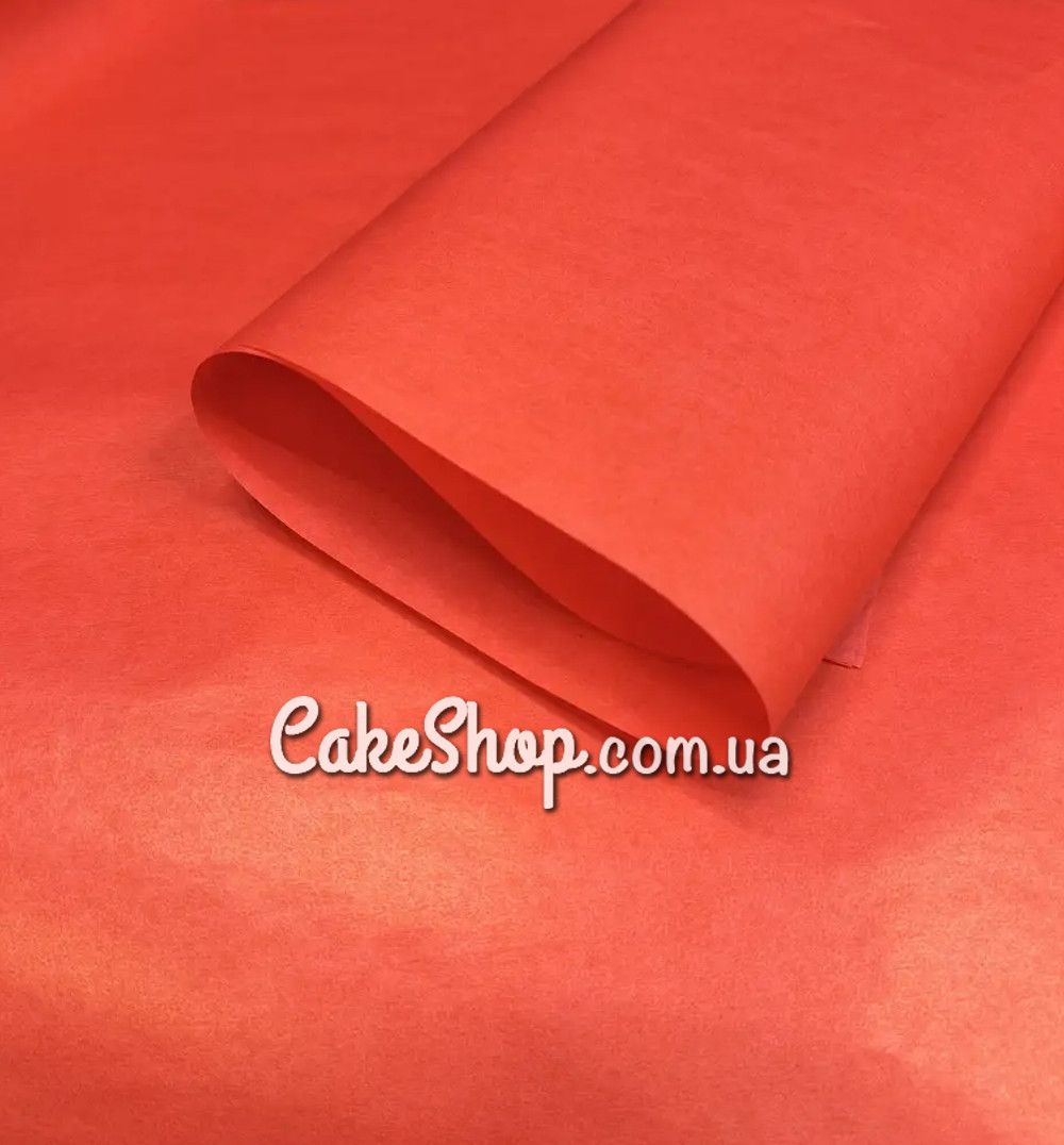 ⋗ Бумага тишью плотная Red 30г/м, 10 листов купить в Украине ➛ CakeShop.com.ua, фото