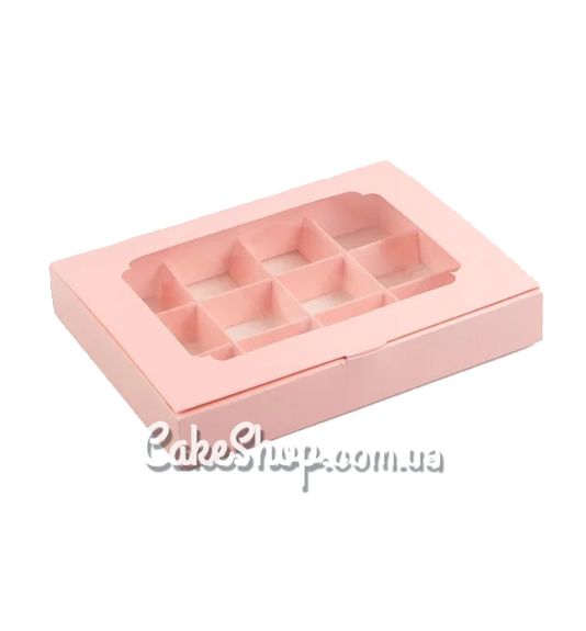 ⋗ Коробка на 12 конфет с окном Персиковая, 20х15, 6х 3 см купить в Украине ➛ CakeShop.com.ua, фото
