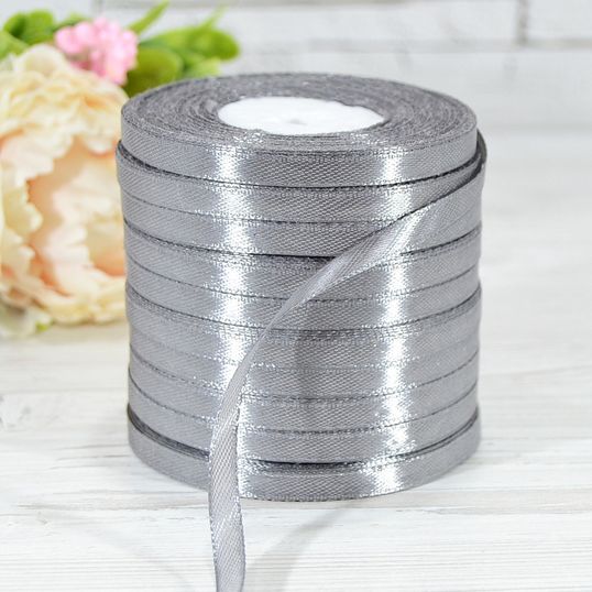 ⋗ Лента атласная Серая купить в Украине ➛ CakeShop.com.ua, фото