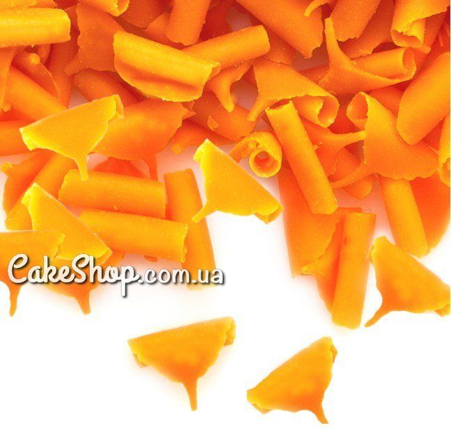 ⋗ Шоколадный декор Лепестки Апельсин, 1 кг купить в Украине ➛ CakeShop.com.ua, фото