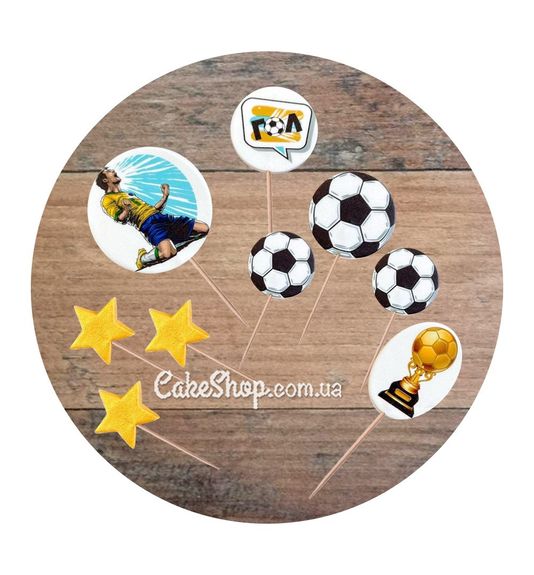 ⋗ Сахарные фигурки Футбольный набор топ ТМ Сладо купить в Украине ➛ CakeShop.com.ua, фото