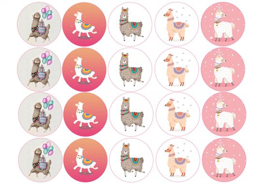 ⋗ Вафельная картинка Альпака купить в Украине ➛ CakeShop.com.ua, фото