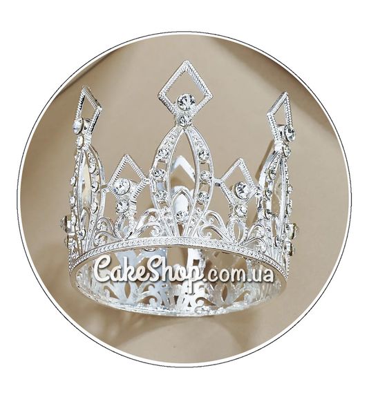 ⋗ Корона Срібло 6,5 см купити в Україні ➛ CakeShop.com.ua, фото