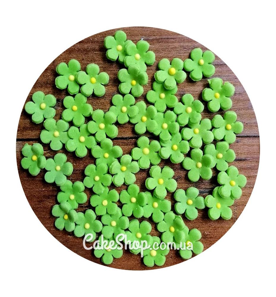 Цукрові фігурки Яблуневий цвіт зелений (45 штук) ТМ Сладо - фото