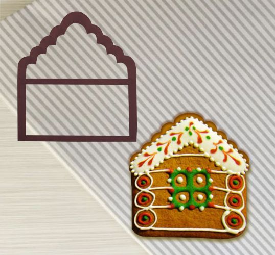 ⋗ Вырубка пластиковая Домик 2 купить в Украине ➛ CakeShop.com.ua, фото