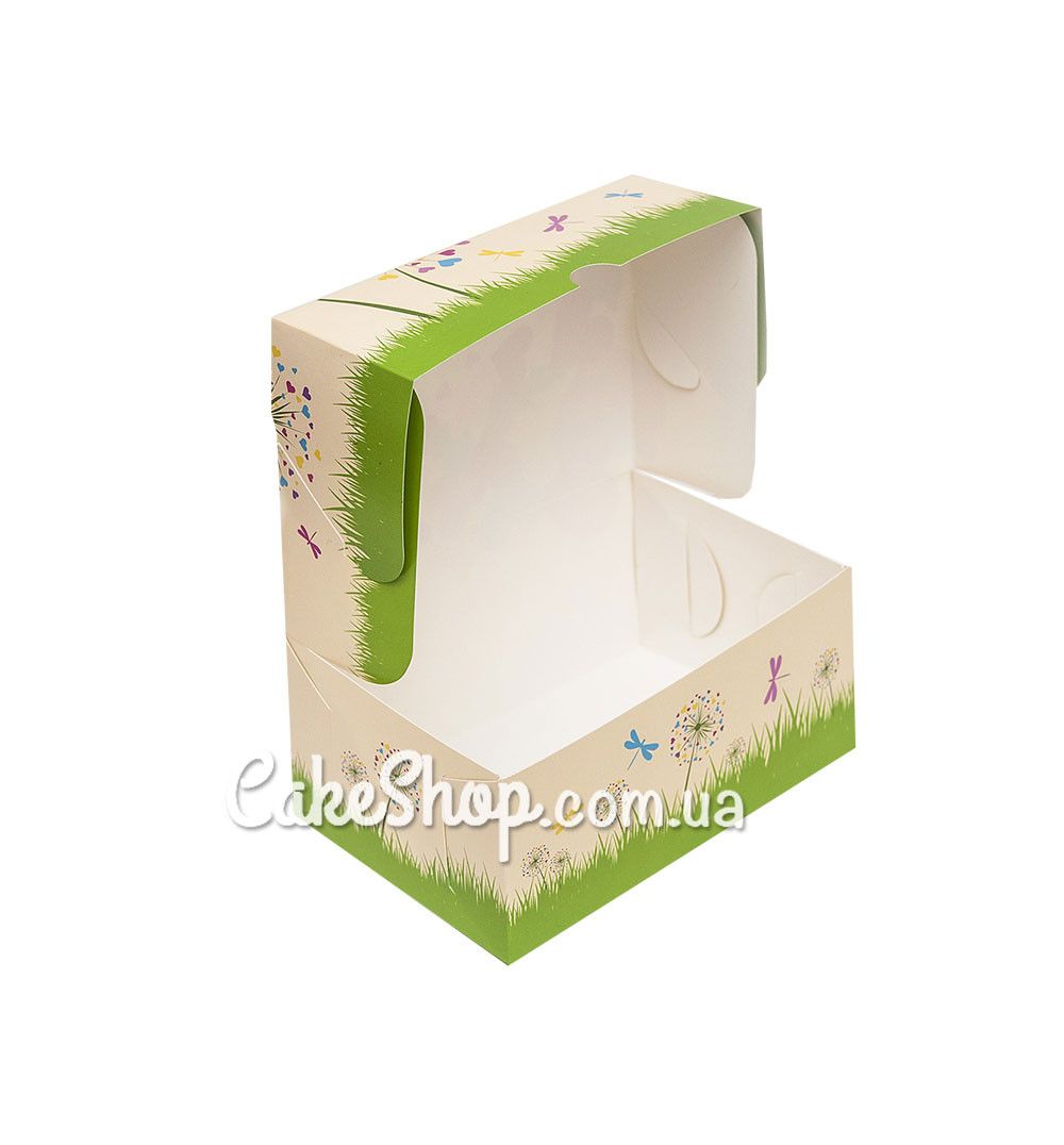 ⋗ Коробка-контейнер для десертов Нежность, 18х12х8 см купить в Украине ➛ CakeShop.com.ua, фото