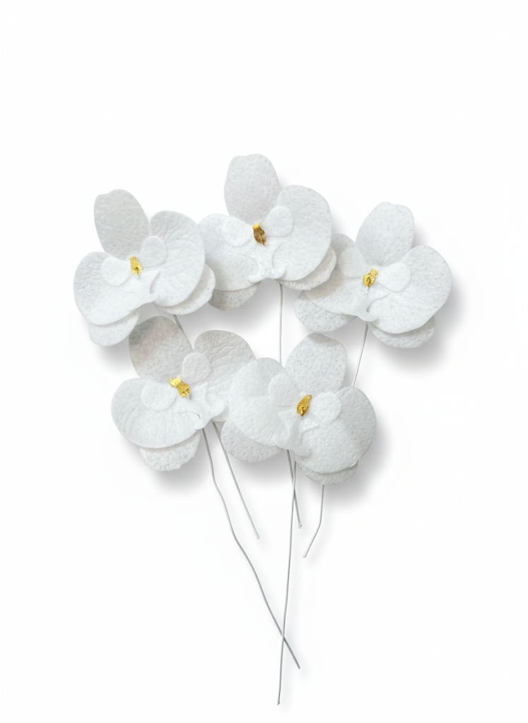 ⋗ Вафельный цветок Орхидея белая ТМ Сладо купить в Украине ➛ CakeShop.com.ua, фото