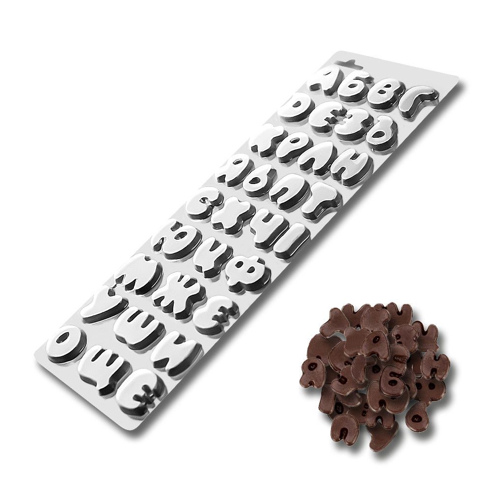 ⋗ Пластикова форма для шоколаду Алфавіт купити в Україні ➛ CakeShop.com.ua, фото