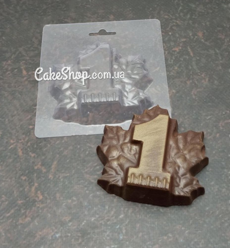 Пластикова форма для шоколаду 1 Вересня 4 (кленовий лист) - фото