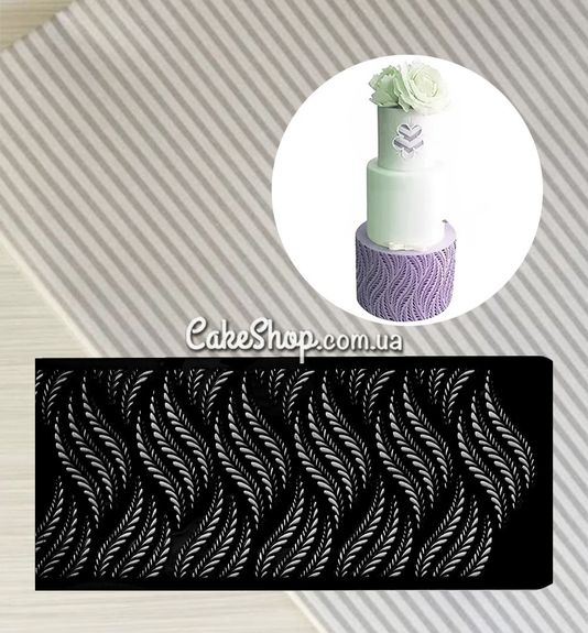 ⋗ Трафарет Візерунок листя 2, великий купити в Україні ➛ CakeShop.com.ua, фото