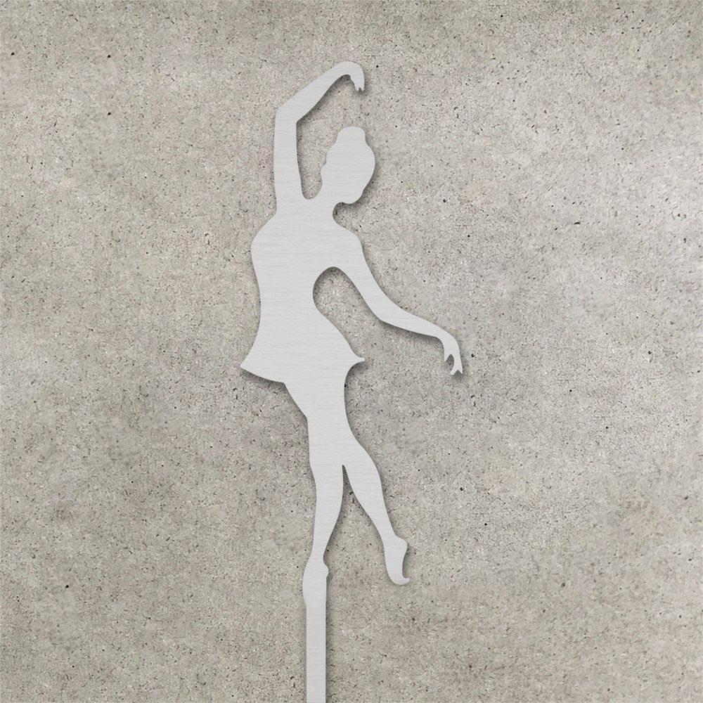 Топпер Балерина 1 серебро - фото