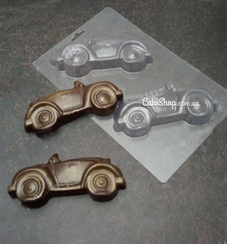 Пластиковая форма для шоколада Ретро авто 3Д - фото