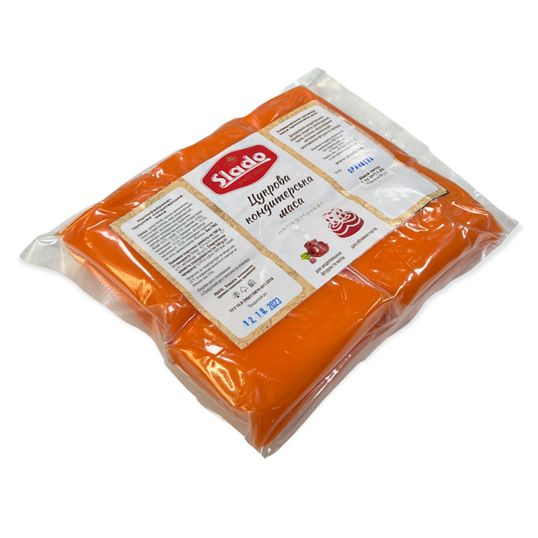 ⋗ Мастика кондитерская Slado Оранжевая, 100 г купить в Украине ➛ CakeShop.com.ua, фото